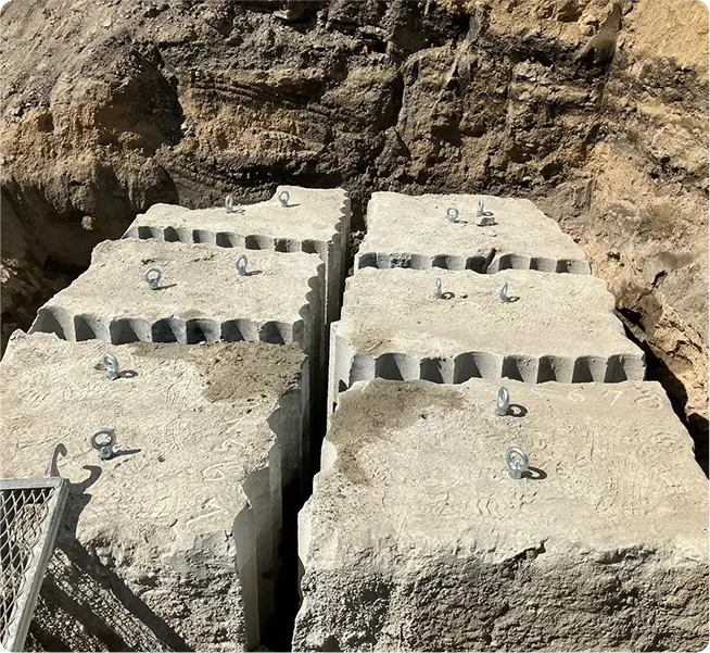 コア ラインカット 地中障害物除去2