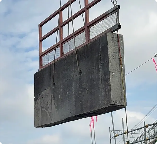 ワイヤーソー 擁壁解体5