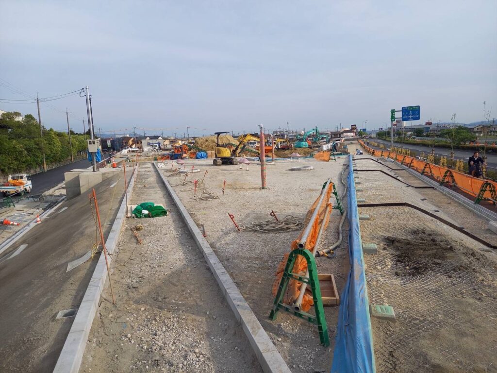 宇治市安田地区開発計画<br />
（公園新設工事）