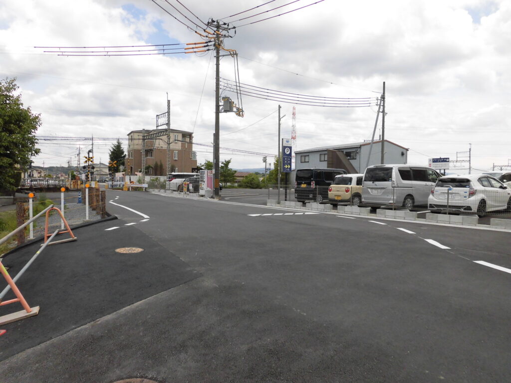 西木津・祝園四ノ坪踏切付近水路改修<br />
（水路改修工事）